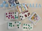 LOTTO 27: N.129 PIETRE COLORATE SUDDIVISE IN 7 SCATOLINE. - Reperto 31c